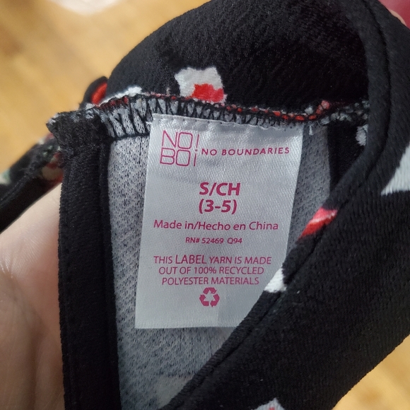 CLOSET CLOSING 7/31 No Boundaries Halter Neck Black Floral Dress Small - Picture 5 of 8